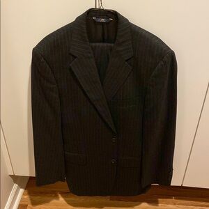 Brooks Brothers Black Suit Classic Tailored Notched Lapels